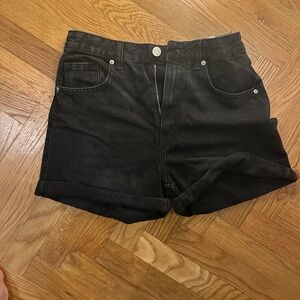 Zara Black Jean Shorts for Women